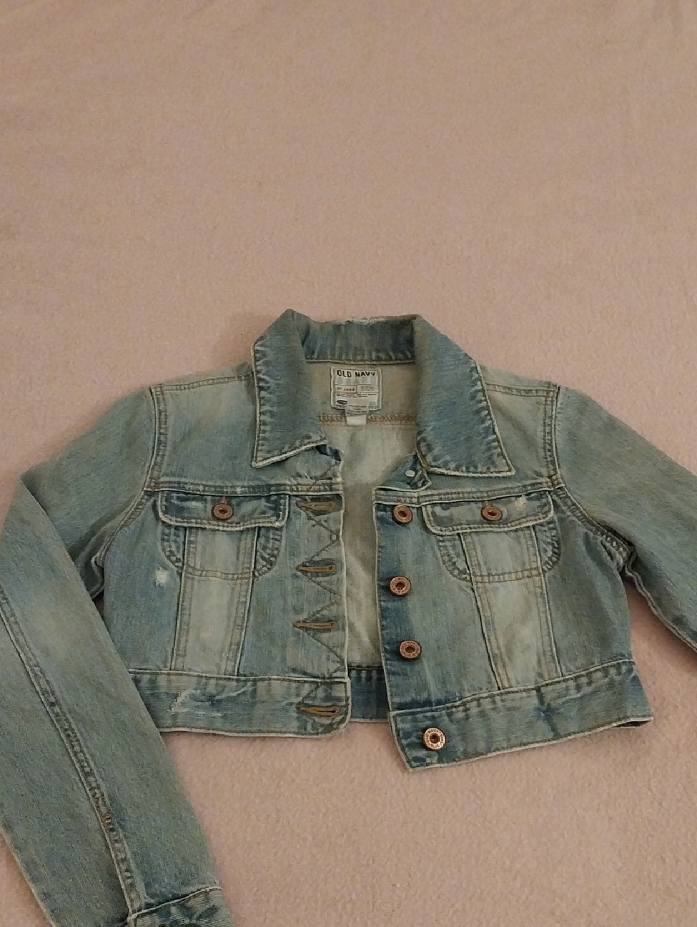 Old Navy Light Blue Womens' Cropped Denim Jacket